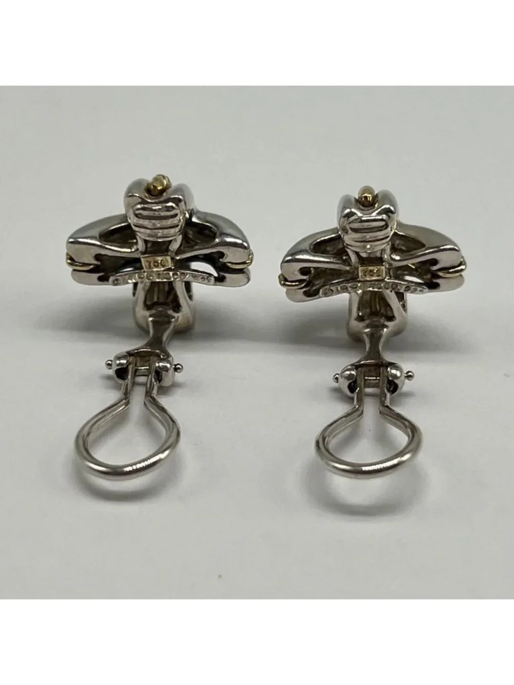 Tiffany & Co Signature Cross Earrings YG